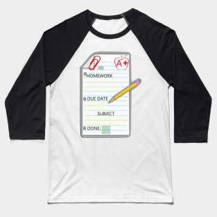 STICKERS: HOMEWORK STICKERS, NOTEBOOKS & JOURNALS BACK TO SCHOOL Baseball T-Shirt